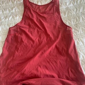 Red lululemon tank size 4